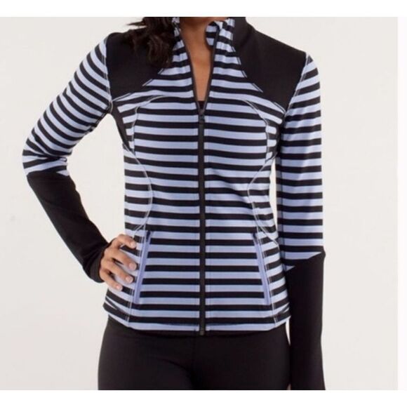 Lululemon Athletica Forme in Sea Stripe Polar Haze Black Size 2 - Picture 1 of 10